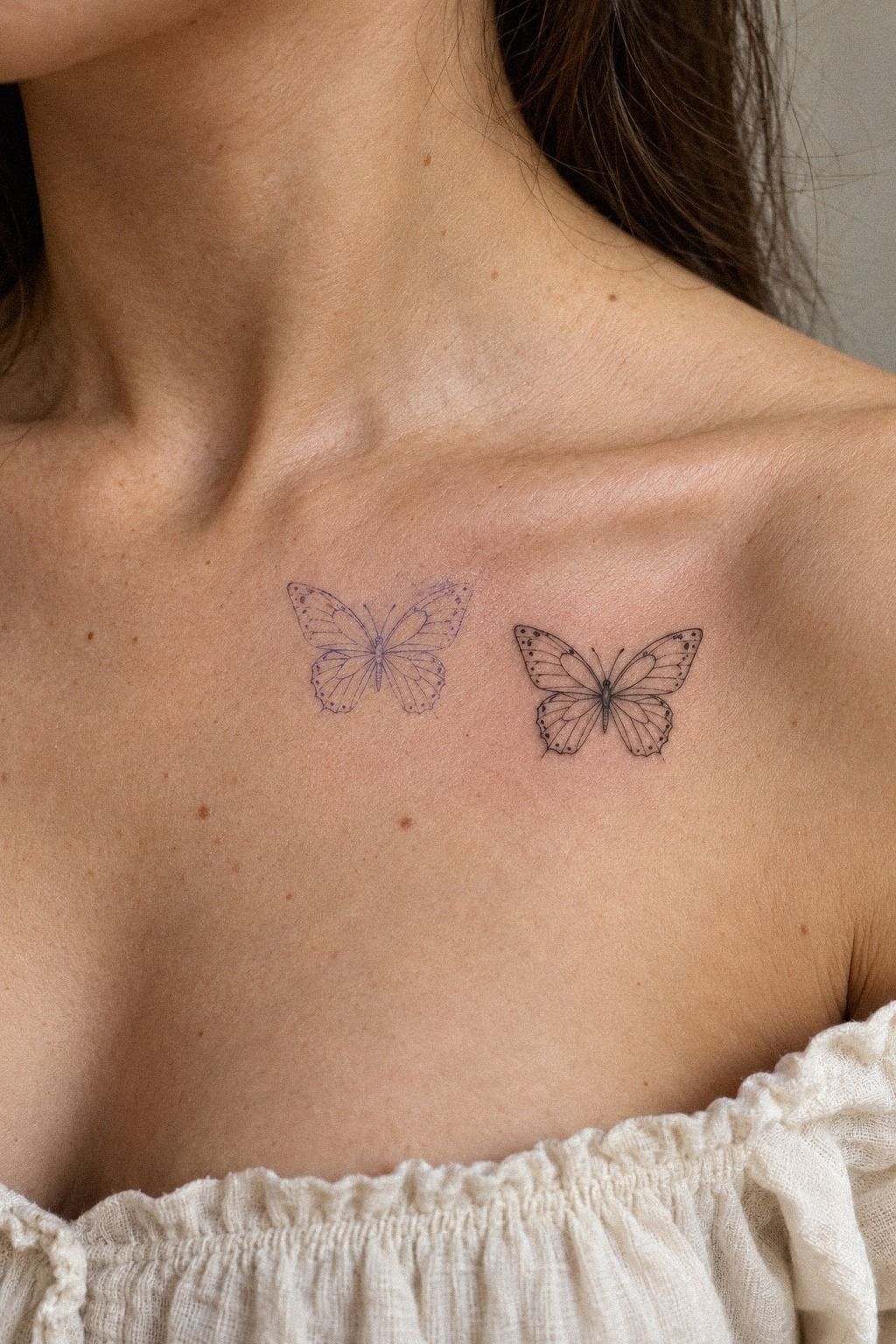 Botanical Tension: Butterfly Against the Stem