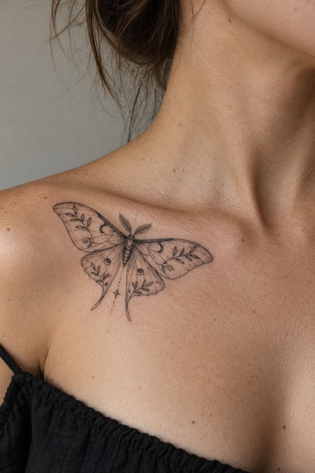The Forearm View: A Symbolic Fine Line Moth
