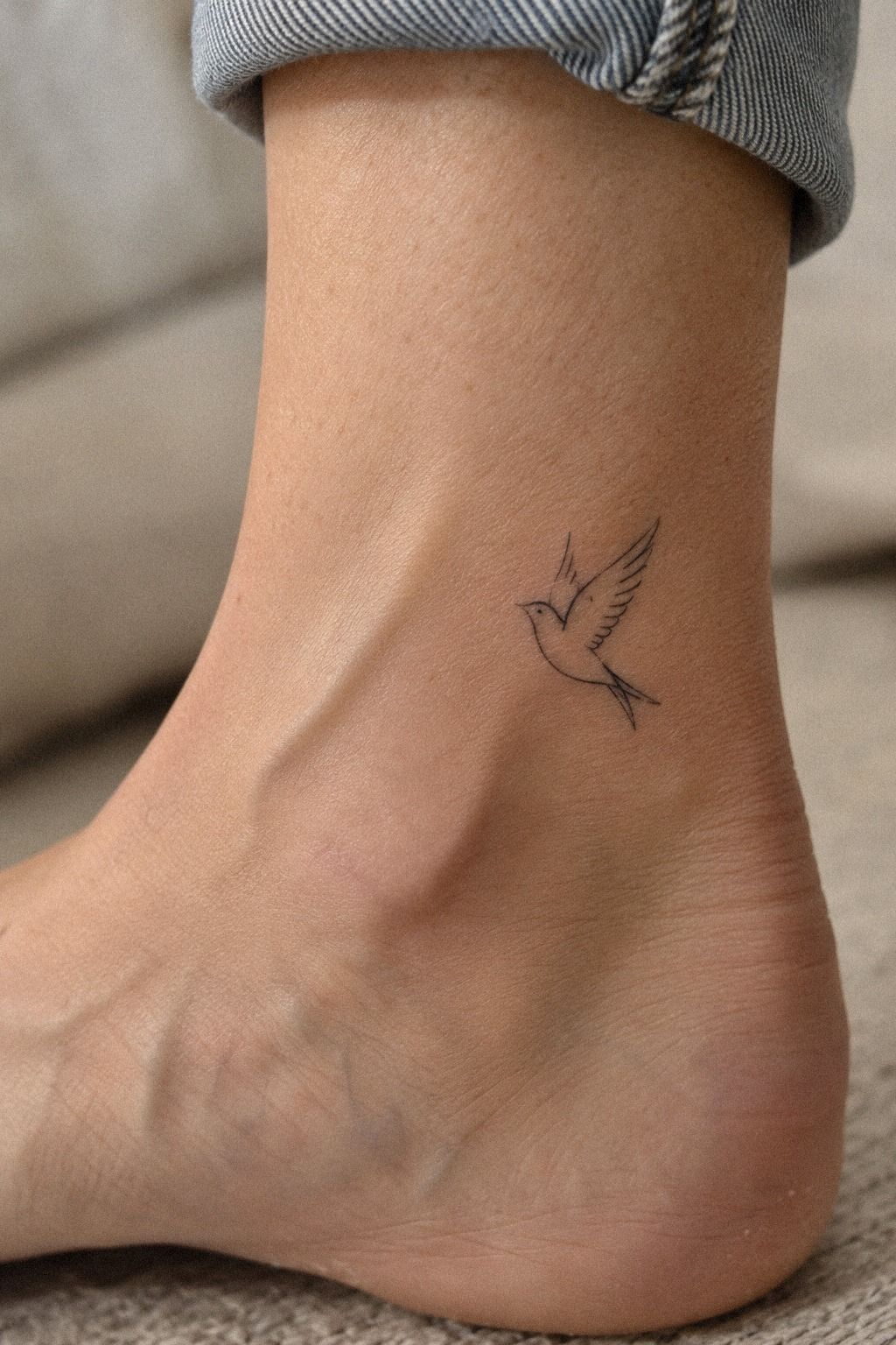 Plan Matching Minimalist Bird Tattoos for Couples