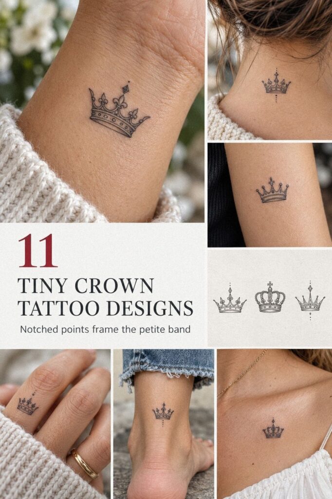 Budget-Friendly Tiny Crown Tattoo Ideas That Stay Small Enough to Afford