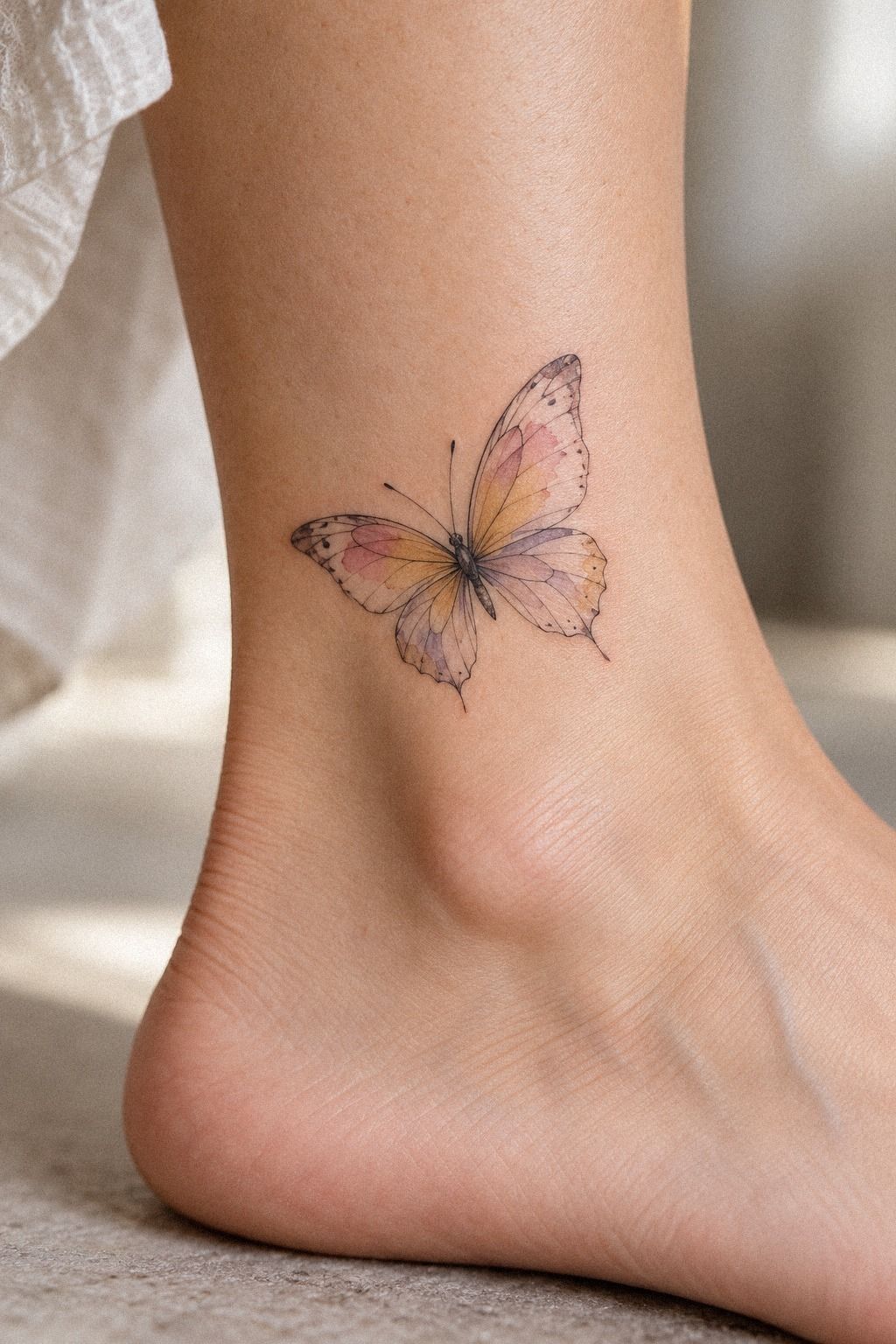 Begin With a Small Watercolor Butterfly