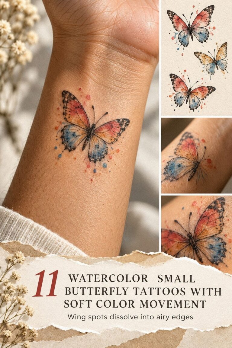 11 Watercolor Small Butterfly Tattoos That Hold a Meaning Only You Know